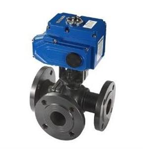 Electric three-way ball valve